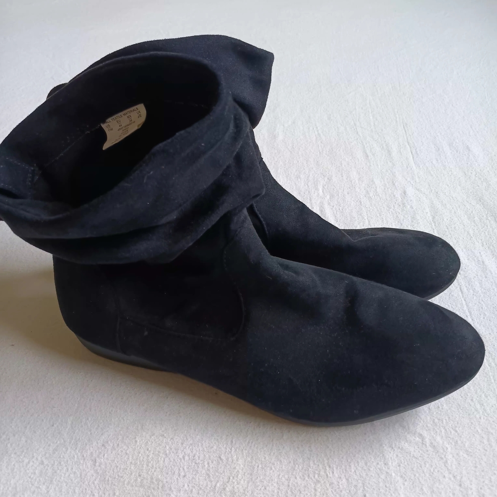 Joe Boxer Sz 11 Black Slouchy Boots W/tags (Not In Perfevt Condition...see Pics) - Picture 7 of 12